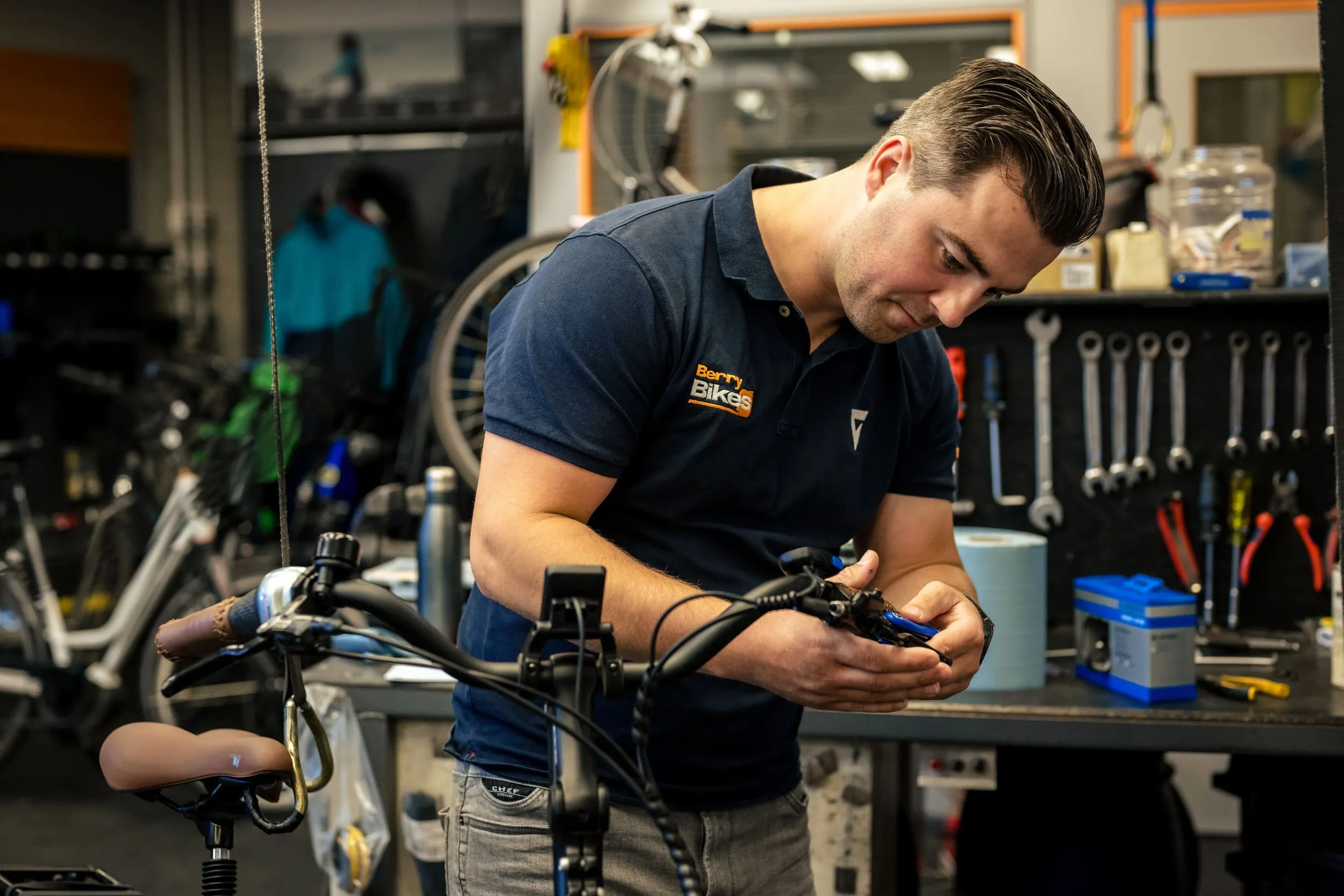 Reparatie bij fietsenwinkel Berry Bikes in Valkenswaard