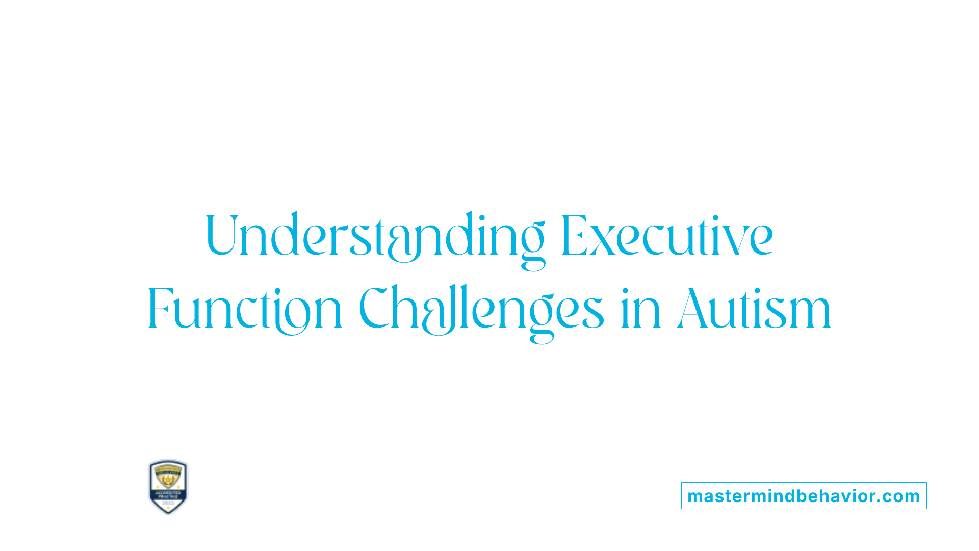 Understanding Executive Function Challenges in Autism