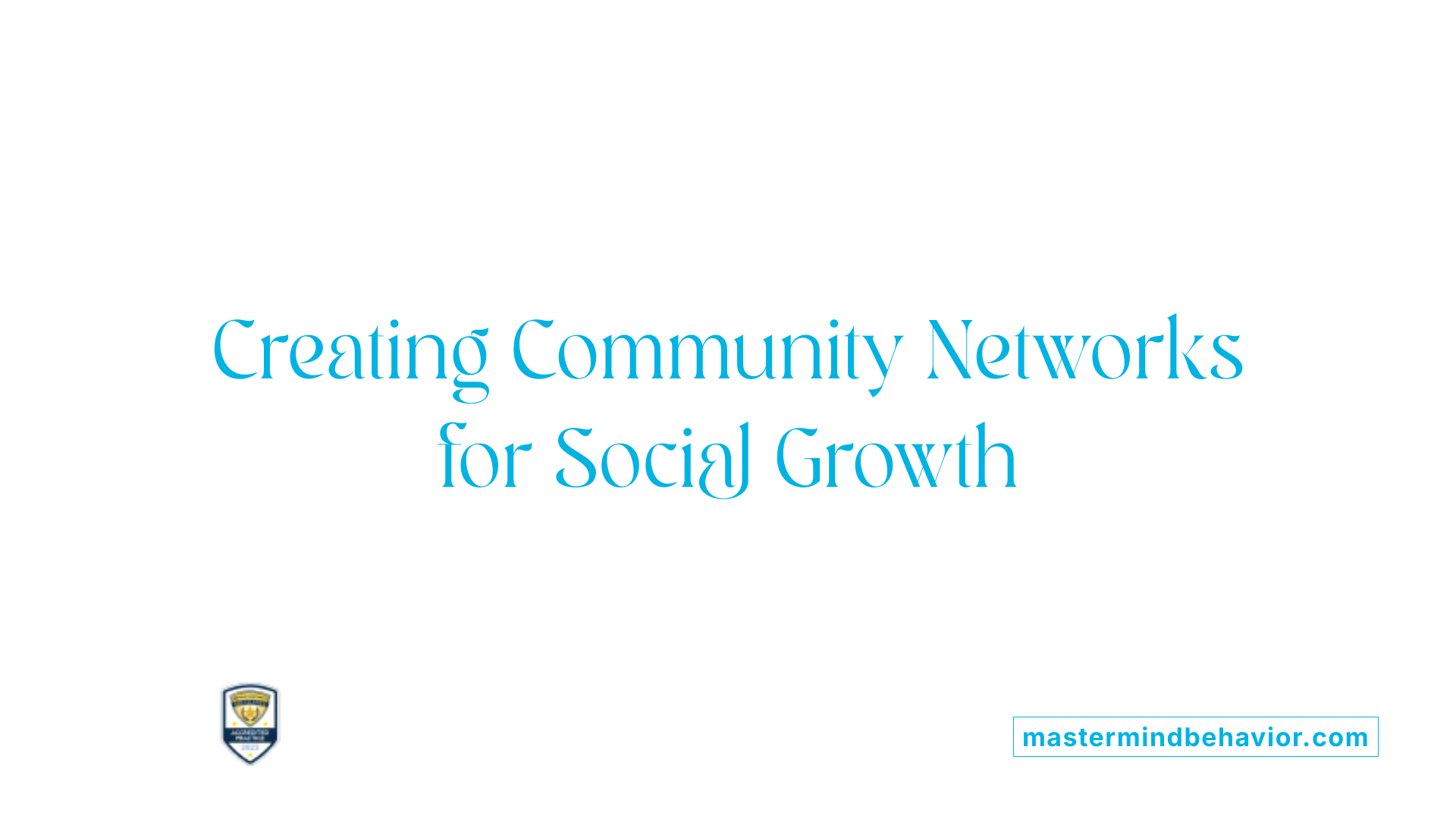 Creating Community Networks for Social Growth