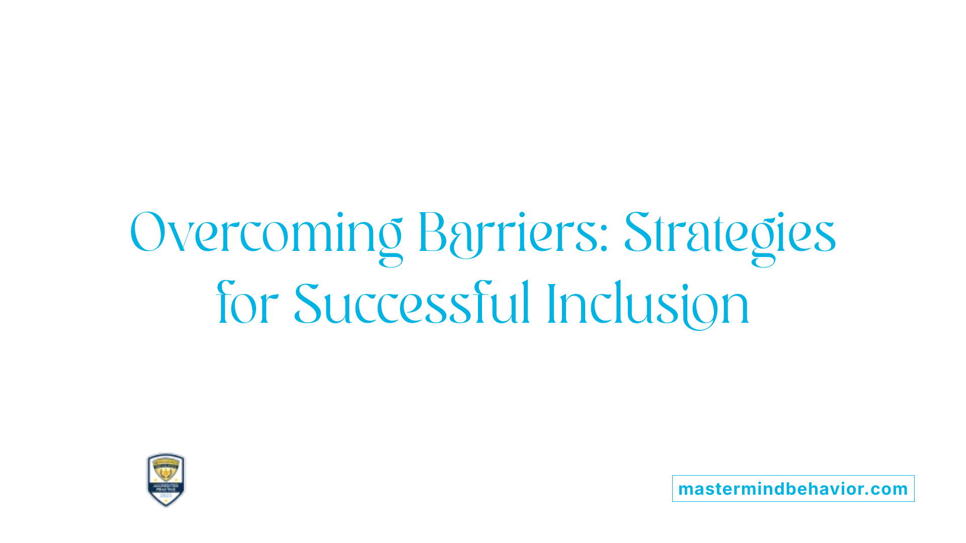Overcoming Barriers: Strategies for Successful Inclusion