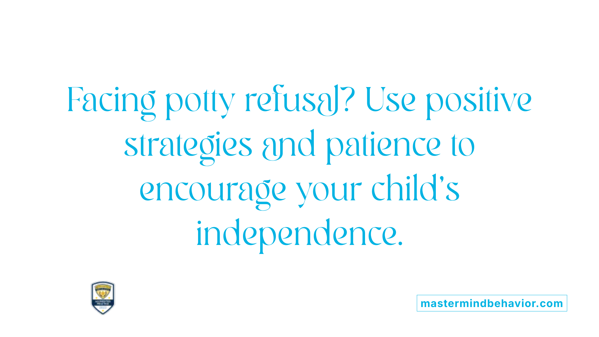 Facing potty refusal? Use positive strategies and patience to encourage your child's independence.