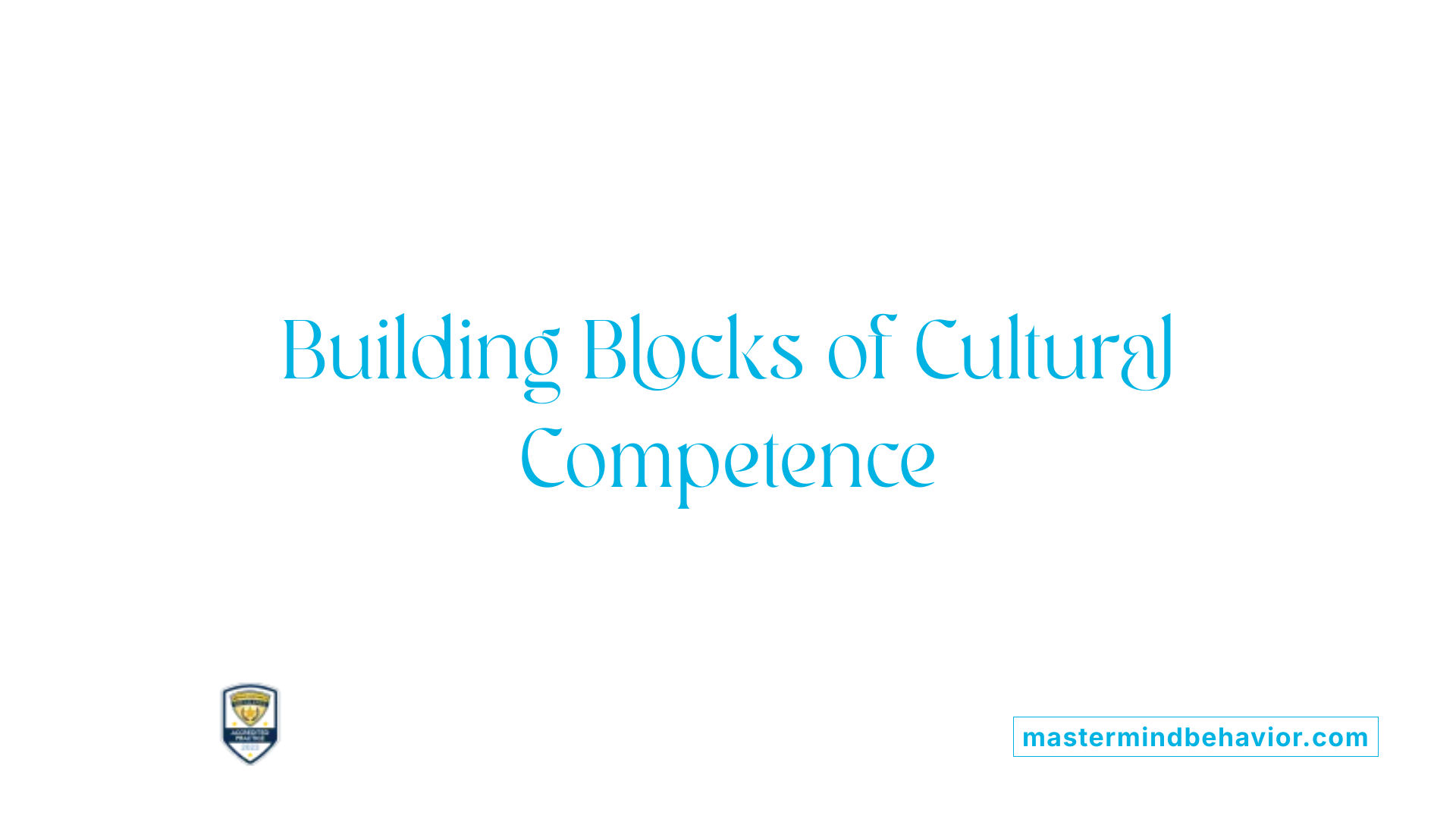 Building Blocks of Cultural Competence