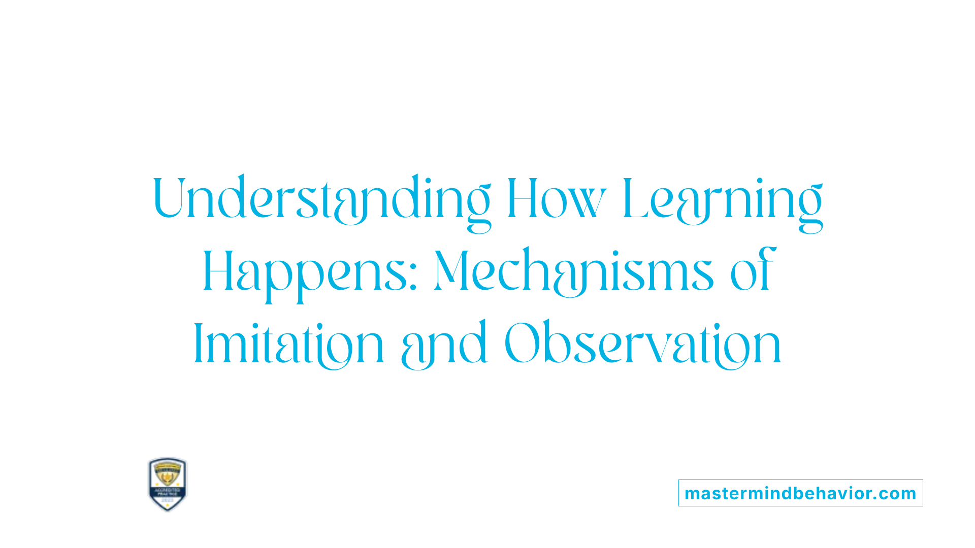 Understanding How Learning Happens: Mechanisms of Imitation and Observation