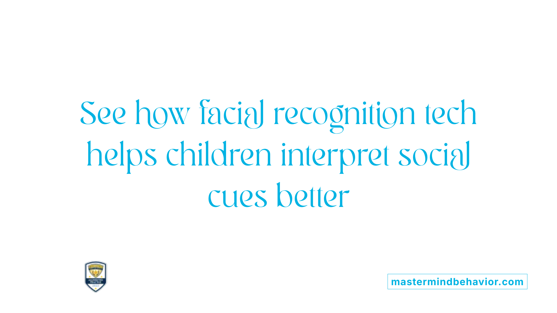 See how facial recognition tech helps children interpret social cues better