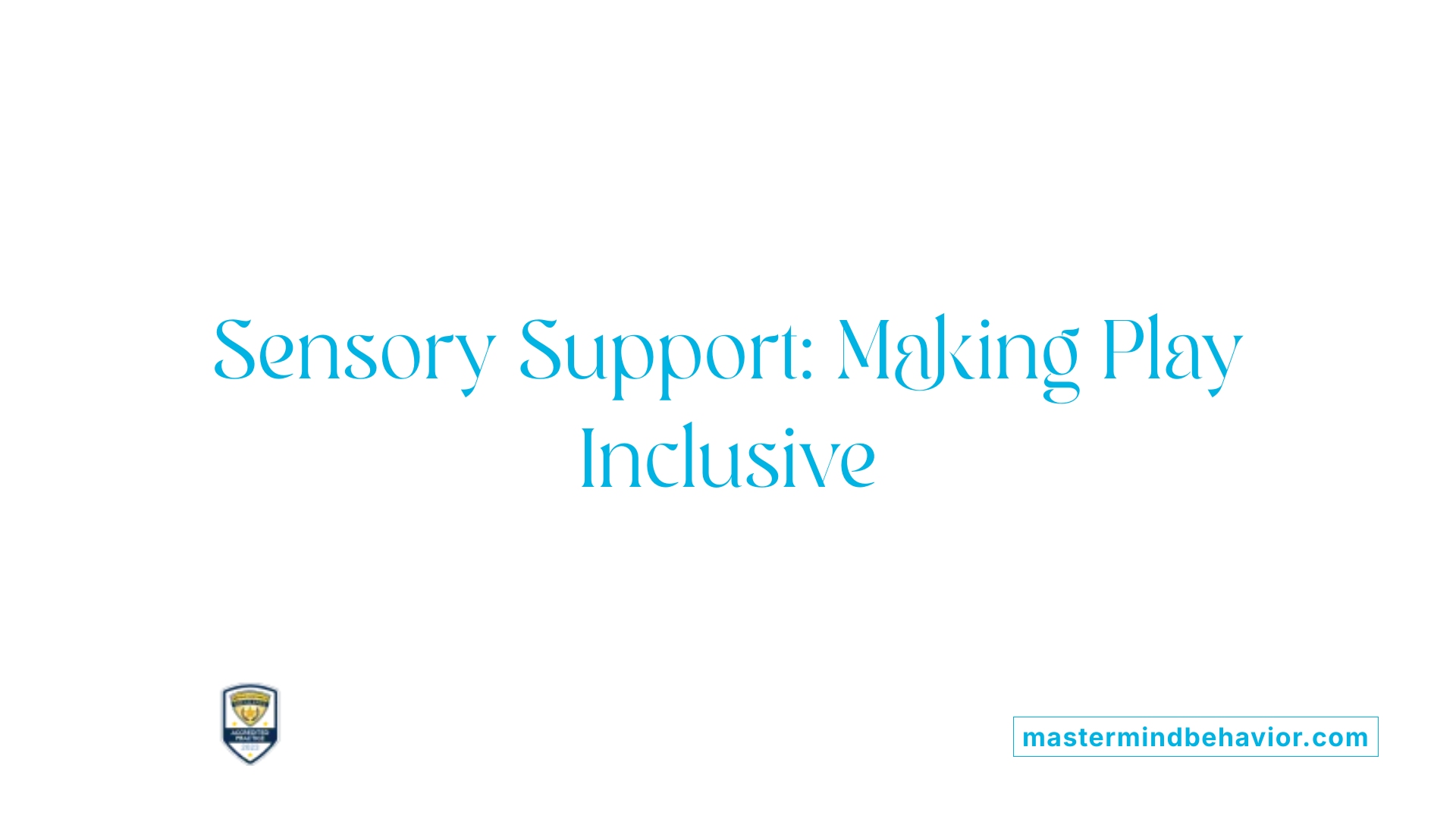 Sensory Support: Making Play Inclusive