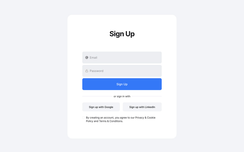 Sign Up