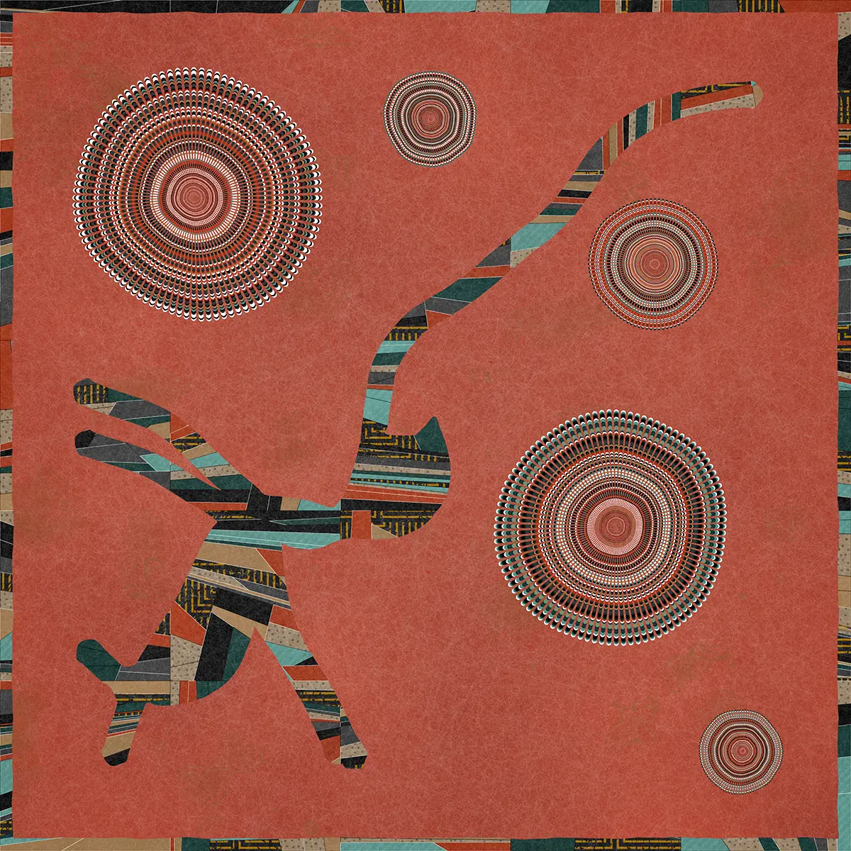 Generative Patchwork and Bullseye #49/100 by Emily Xie