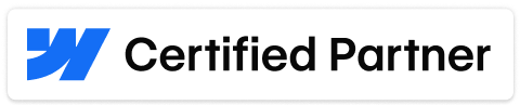 Webflow Certified Partner Badge