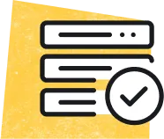 Graph or icon showing decrease in advance requests.