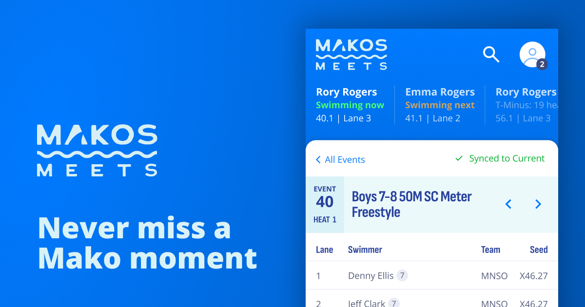 Makos Meets social image. "Never miss a Mako moment"