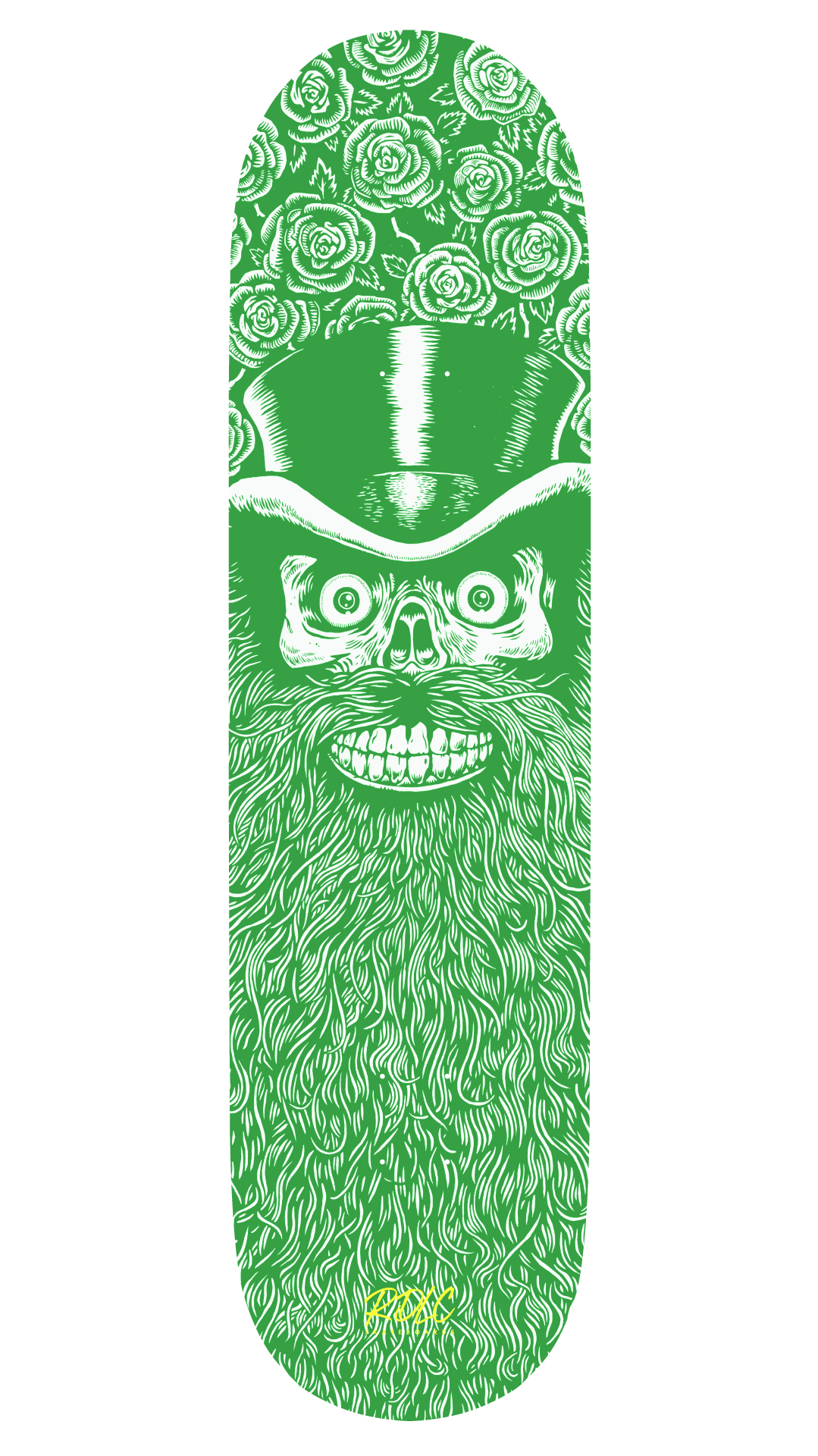 Old Skull man SQUARE