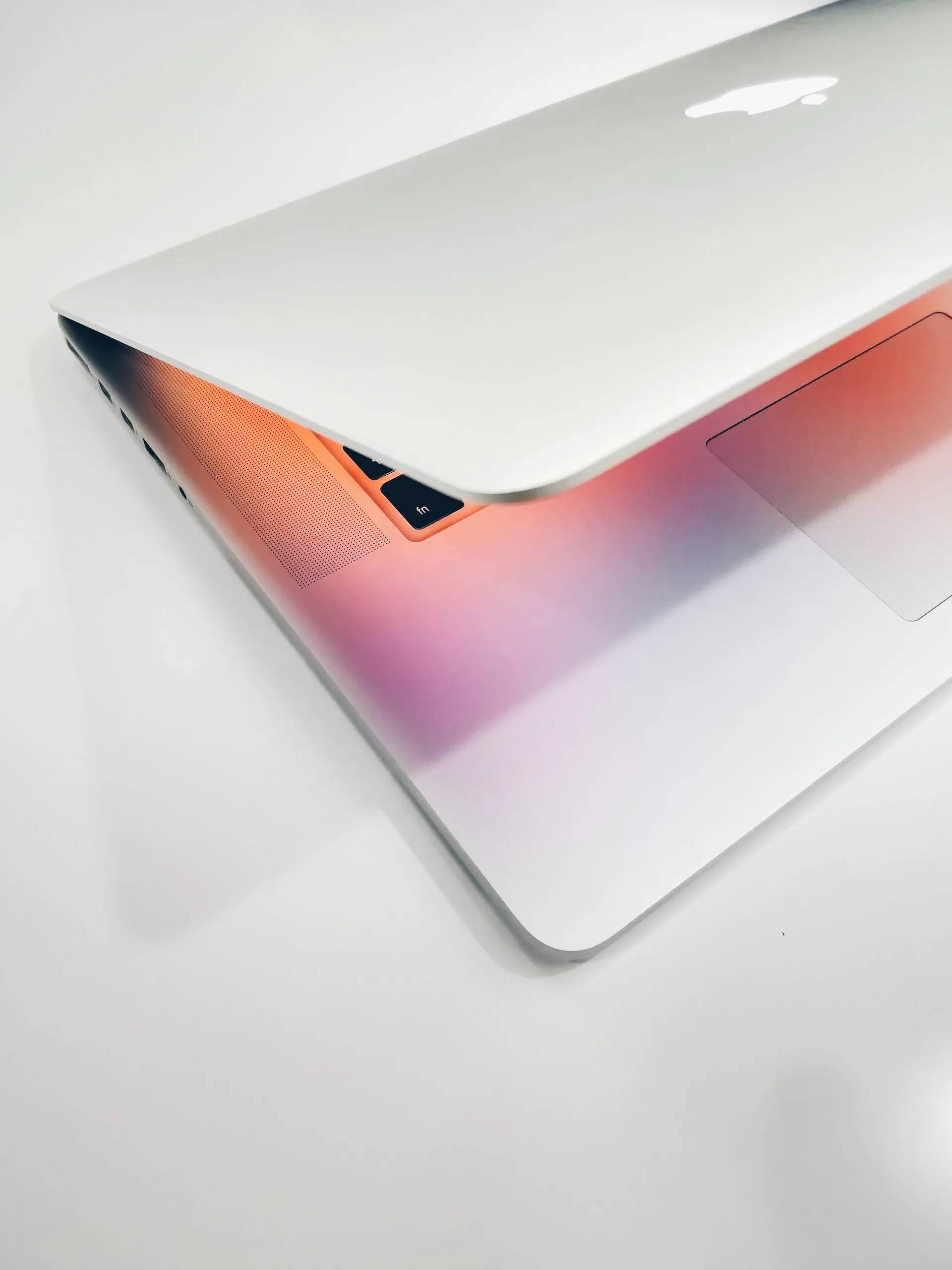 Macbook on a table