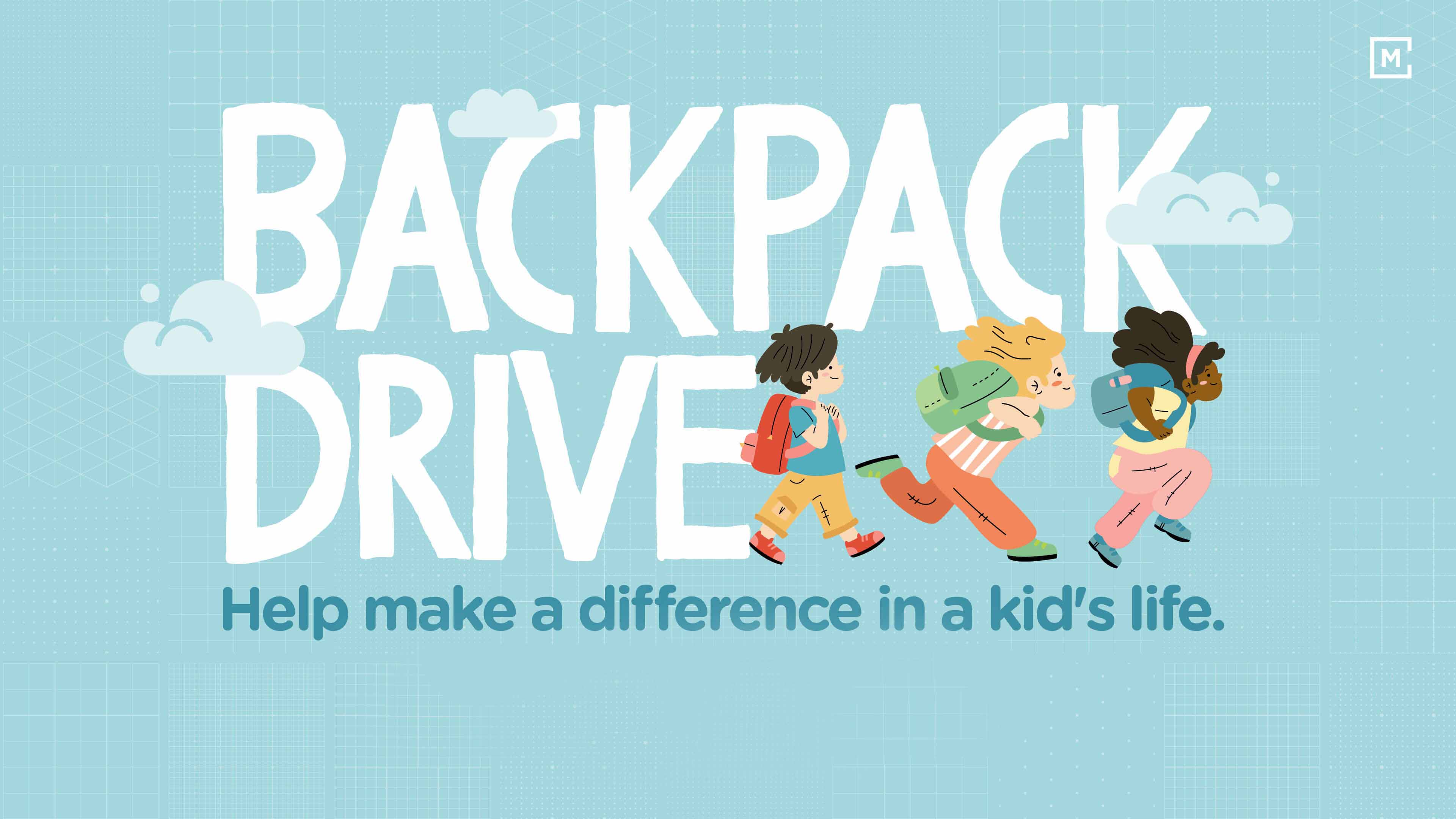 Backpack drive graphic