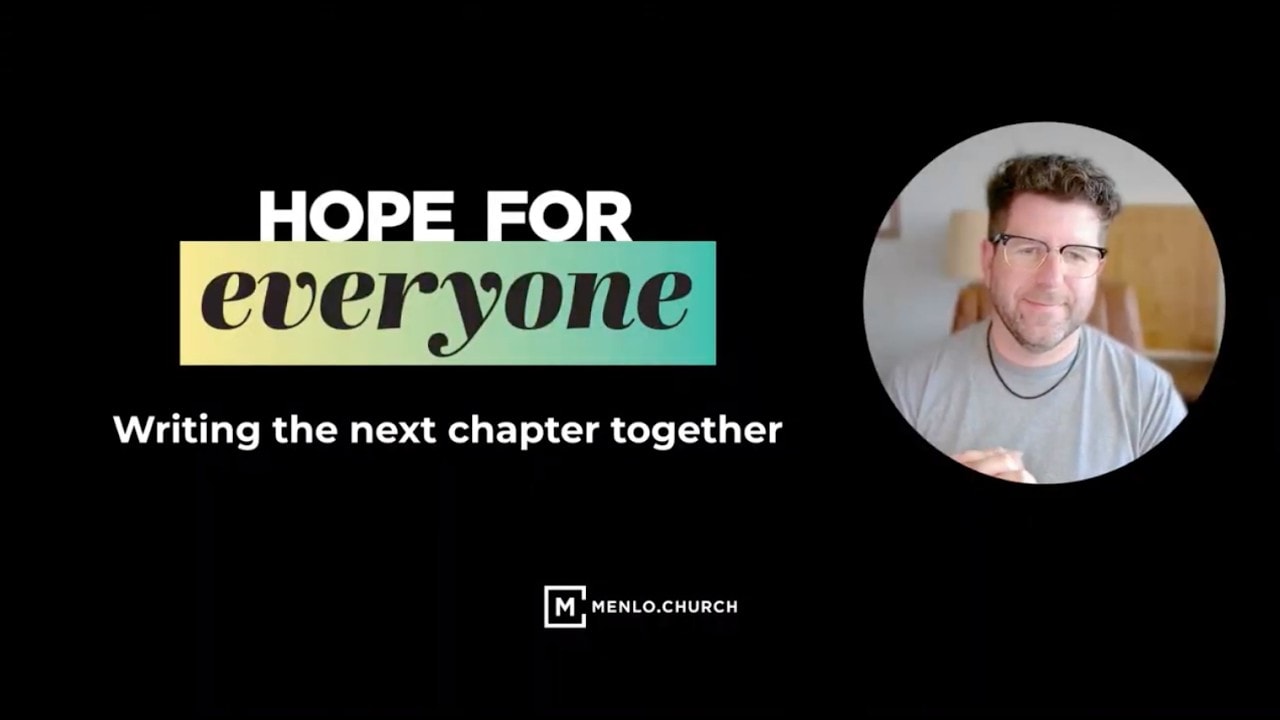 Black background with Hope for Everyone Text and Picture of Phil