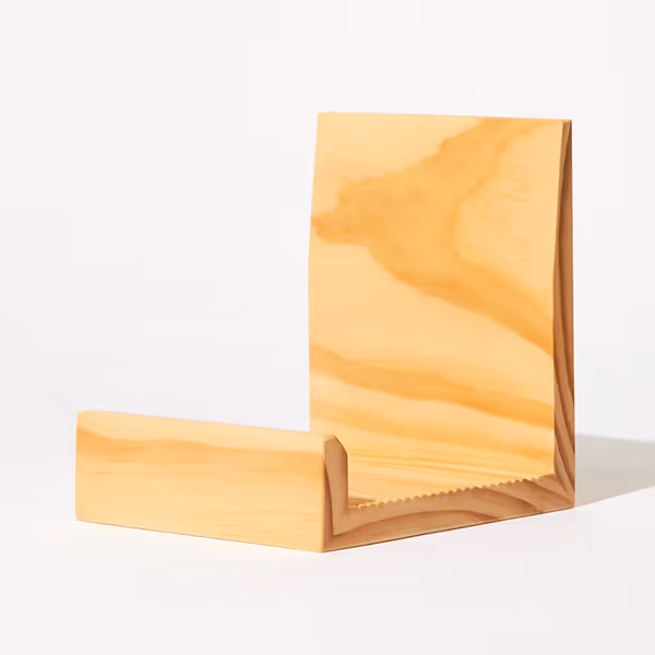 Side angle of vinyl record holder Nowpie Vintage