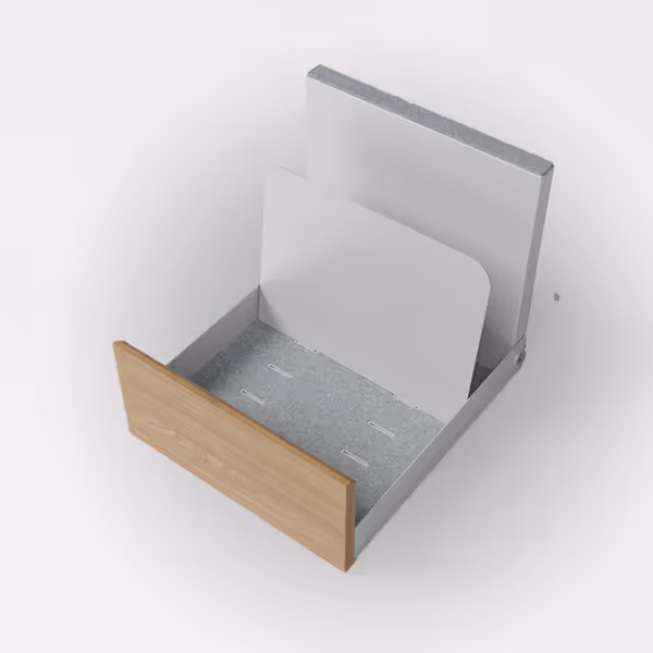 top down angle of vinyl record drawer Klaxxon