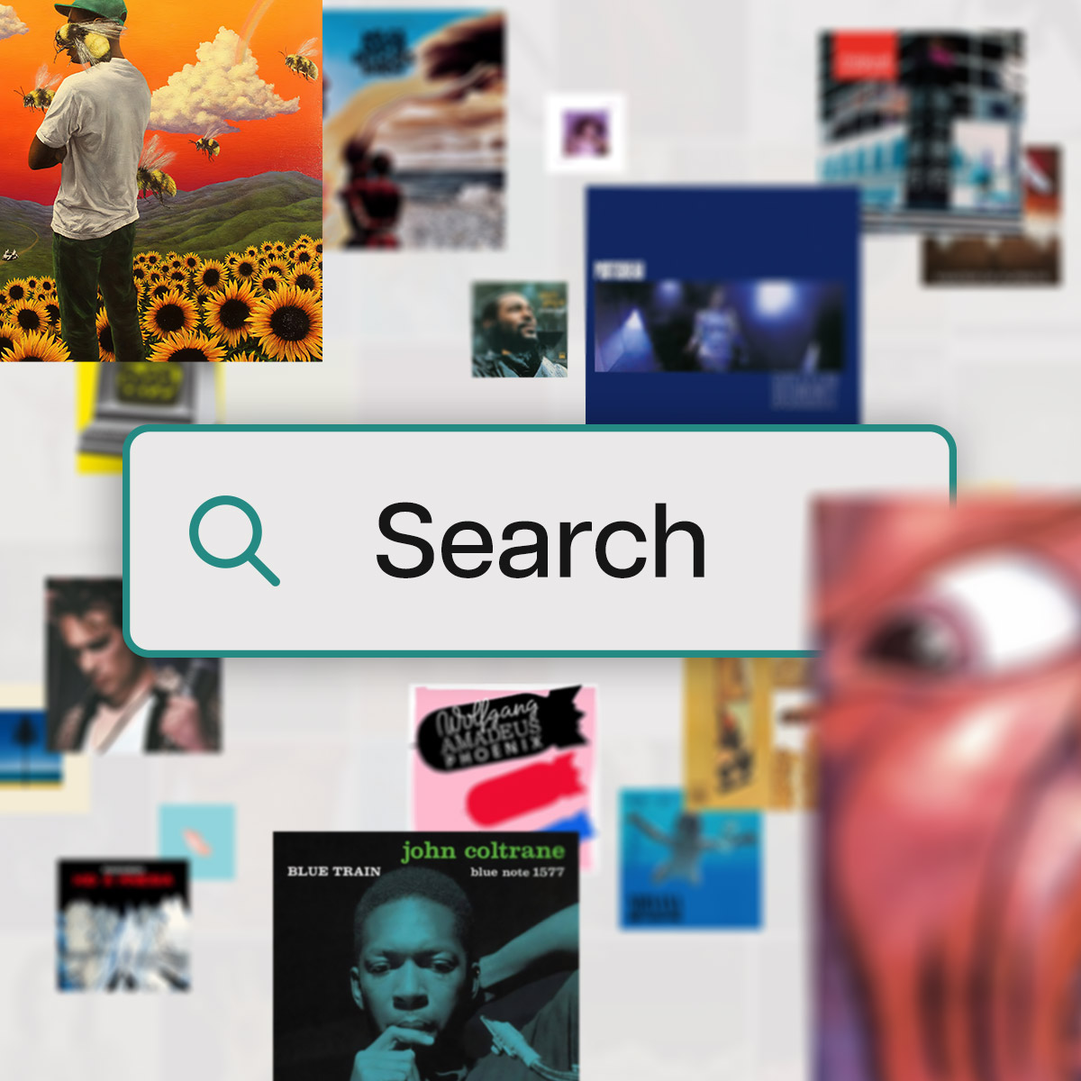 Screenshot of the FNRBLR Album Database