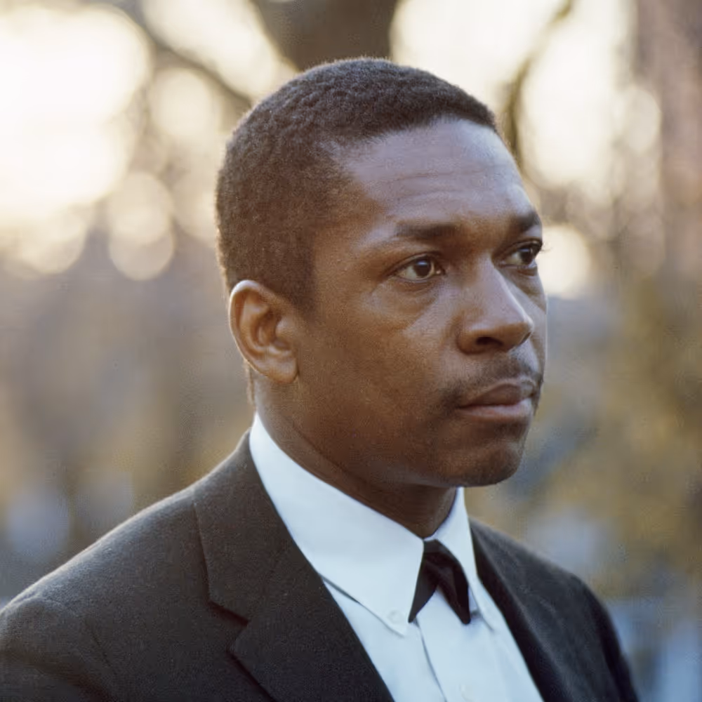 Photo of John Coltrane, image source Apple Music