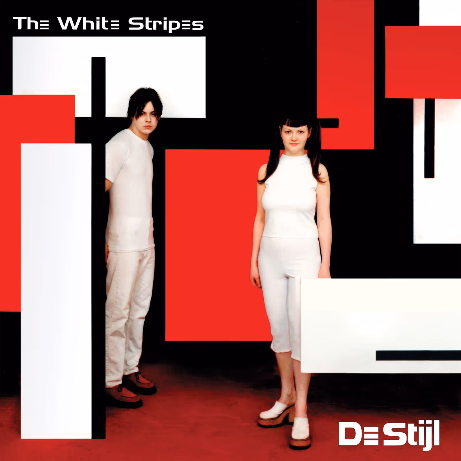 De Stijl album cover artwork by The White Stripes