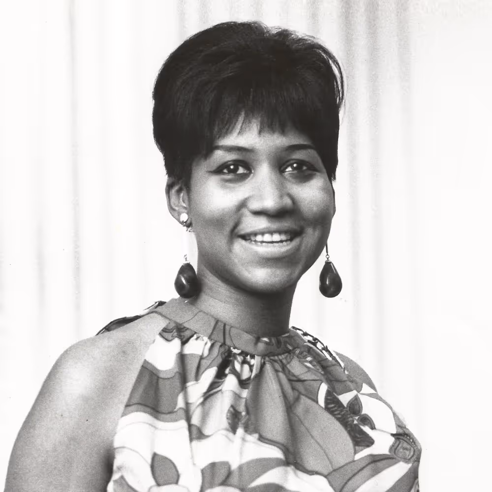 Photo of Aretha Franklin, image source Apple Music