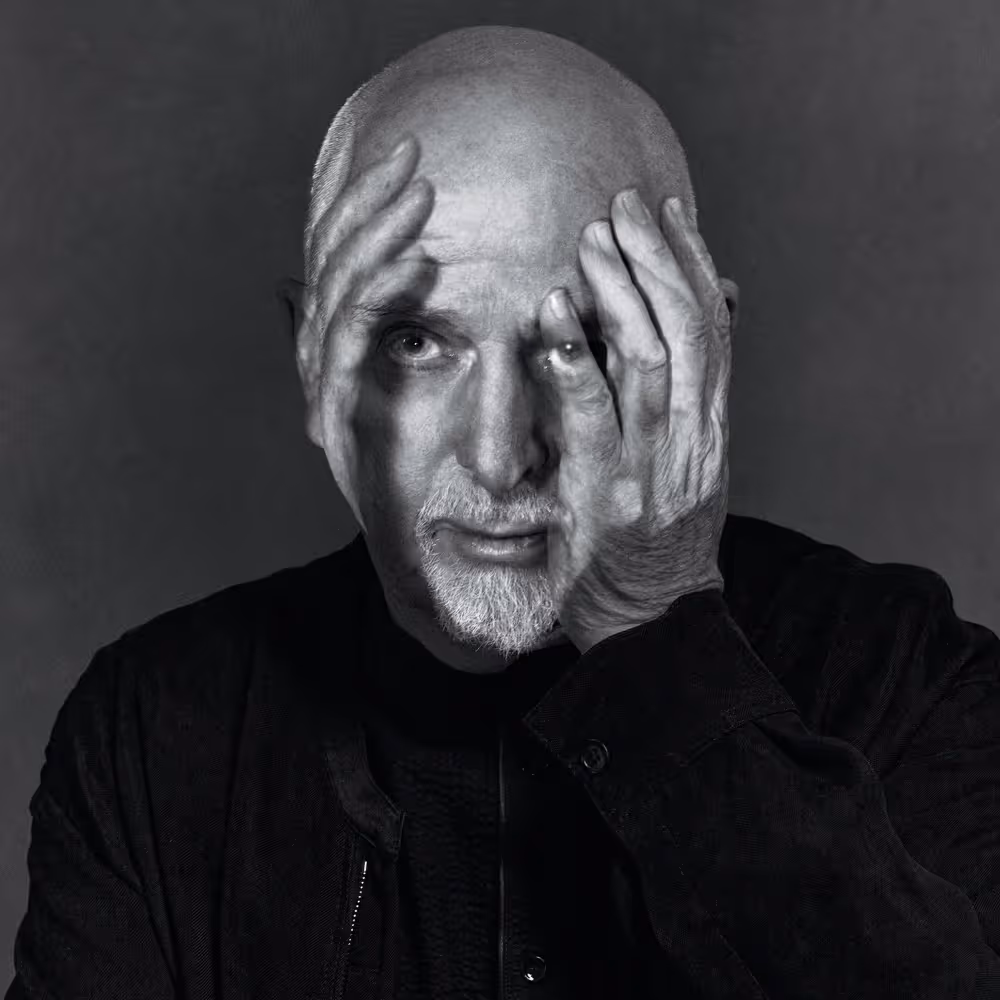 Photo of Peter Gabriel, image source Apple Music