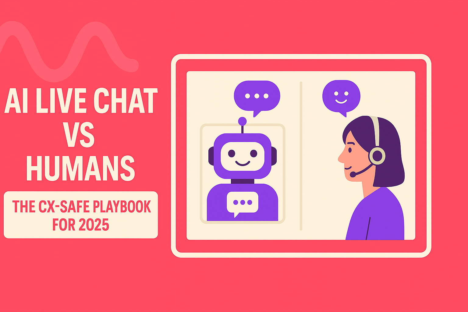 AI Live Chat vs. Humans: The CX‑Safe Playbook for 2025