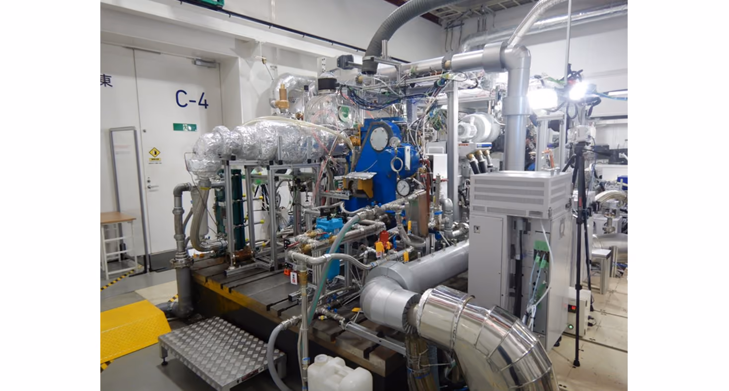 MHIET conducts combustion test for hydrogen engine with pure hydrogen