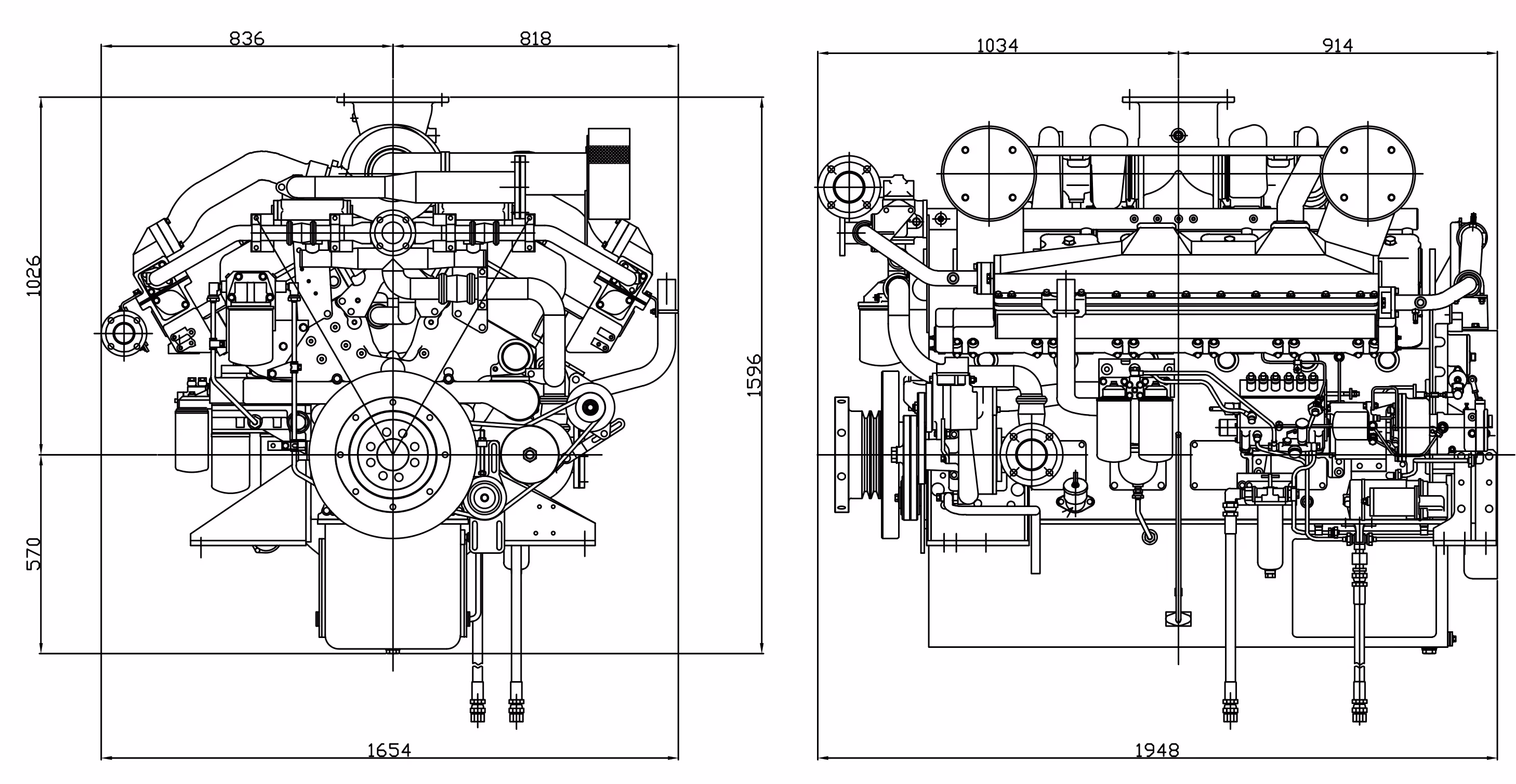 Mitsubishi Marine Engine S12A2-MPTAW