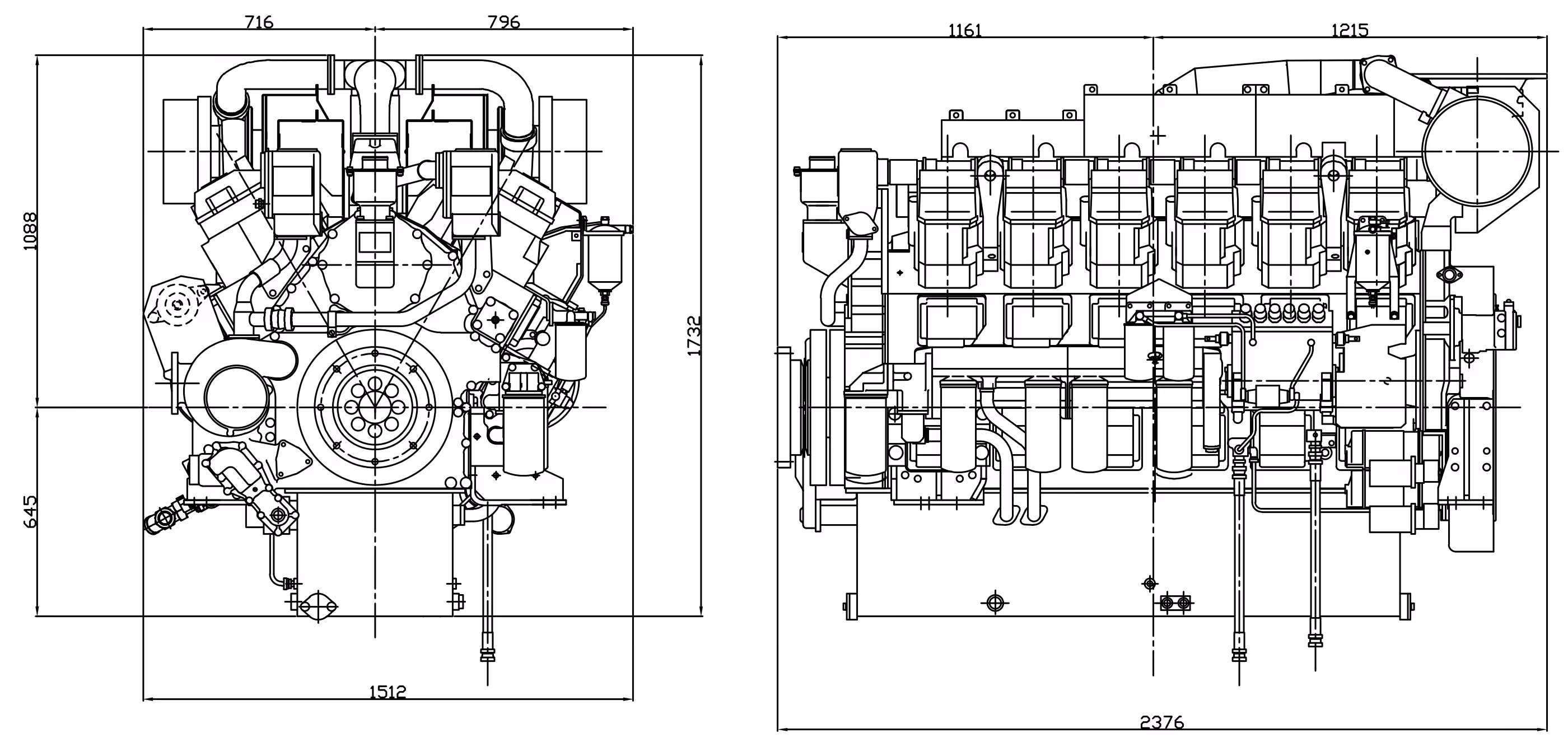 Mitsubishi Marine Engine S12R-MPTA