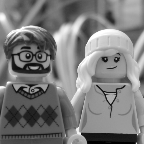 David Haddington and Emily Haddington in Lego form