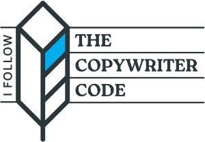 Badge confirming that we follow the copywriter code on Procopywriters