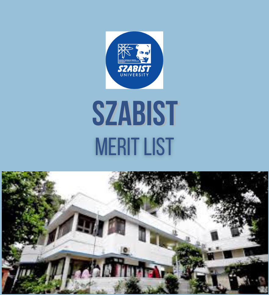 SZABIST Merit List 2025 – Entry Test Results & Closing Merit Criteria