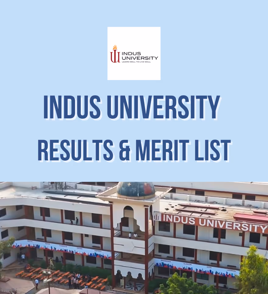 Indus University Merit List 2025 | Admission Results & Aggregate