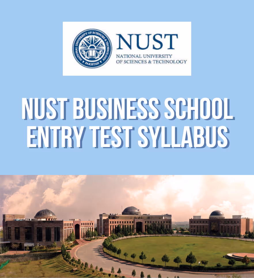 NUST Entry Test (NET) Syllabus 2026 – Business Programs (BBA, BS A&F, BS Economics)