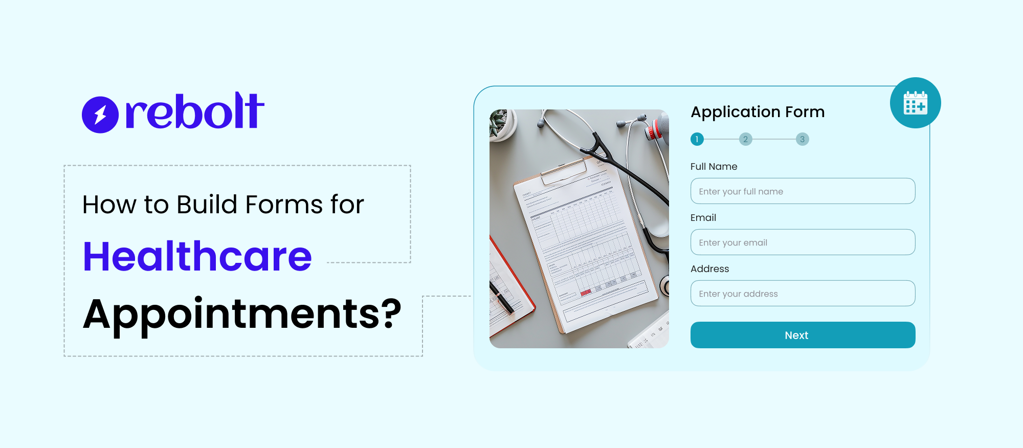 how to create healthcare appointment forms