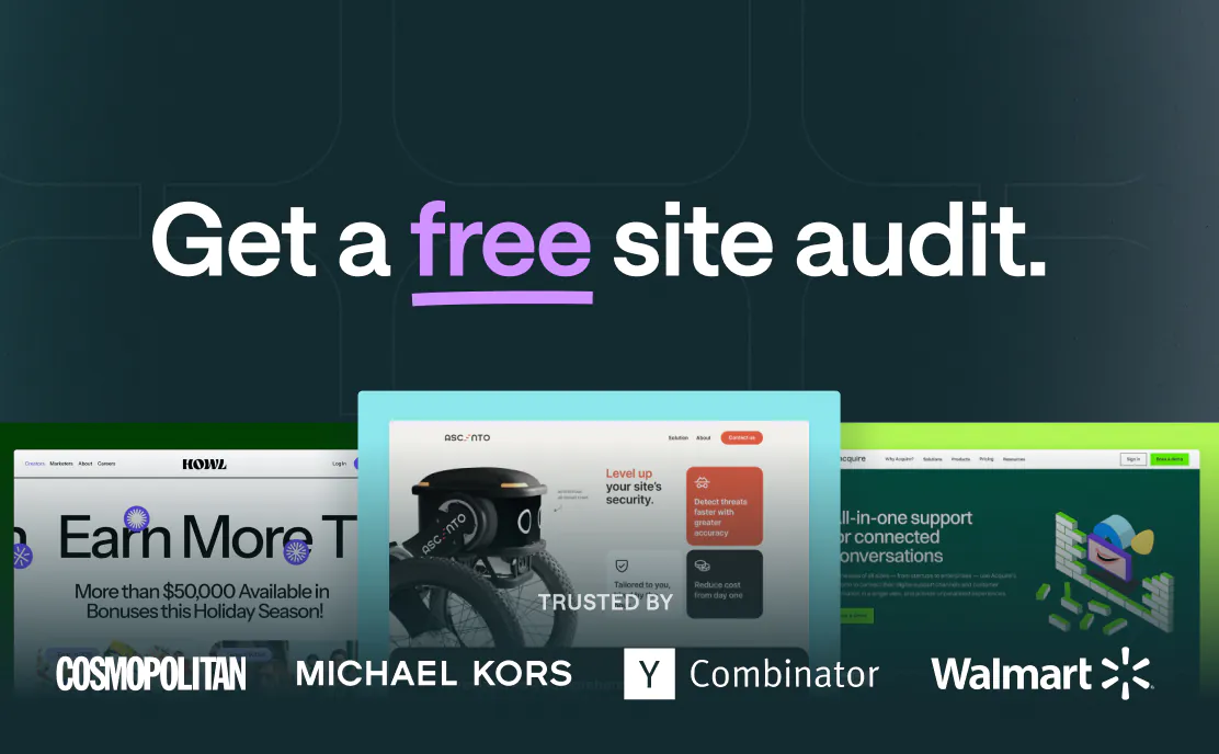 Get a free site audit