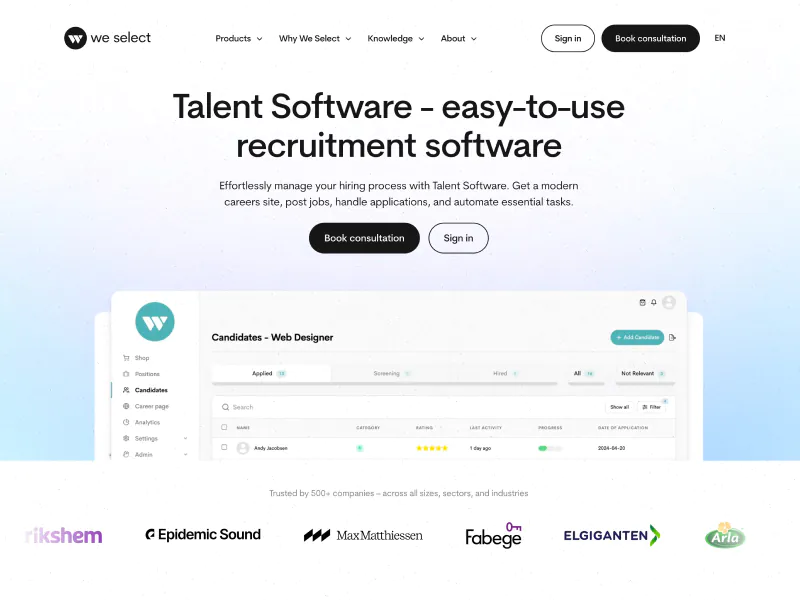 Website screenshot