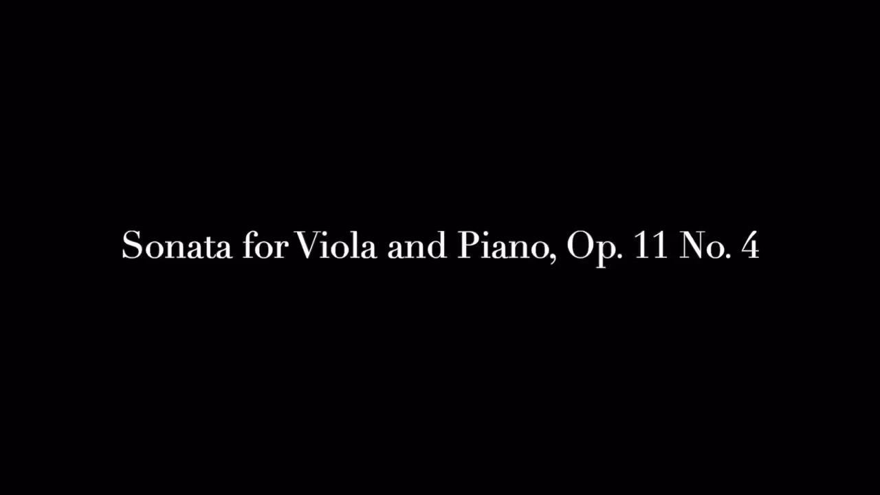 Hindemith Sonata for Viola and Piano, Op 11 No 4