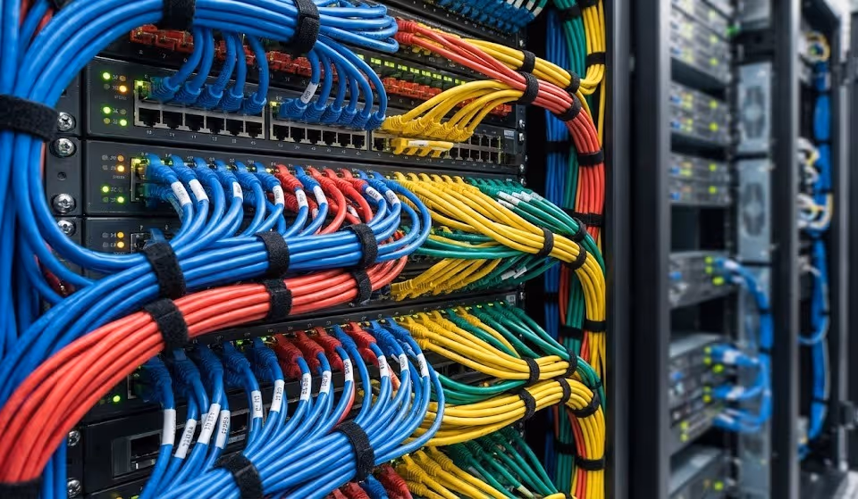 palvelinkeskuksen johtoja