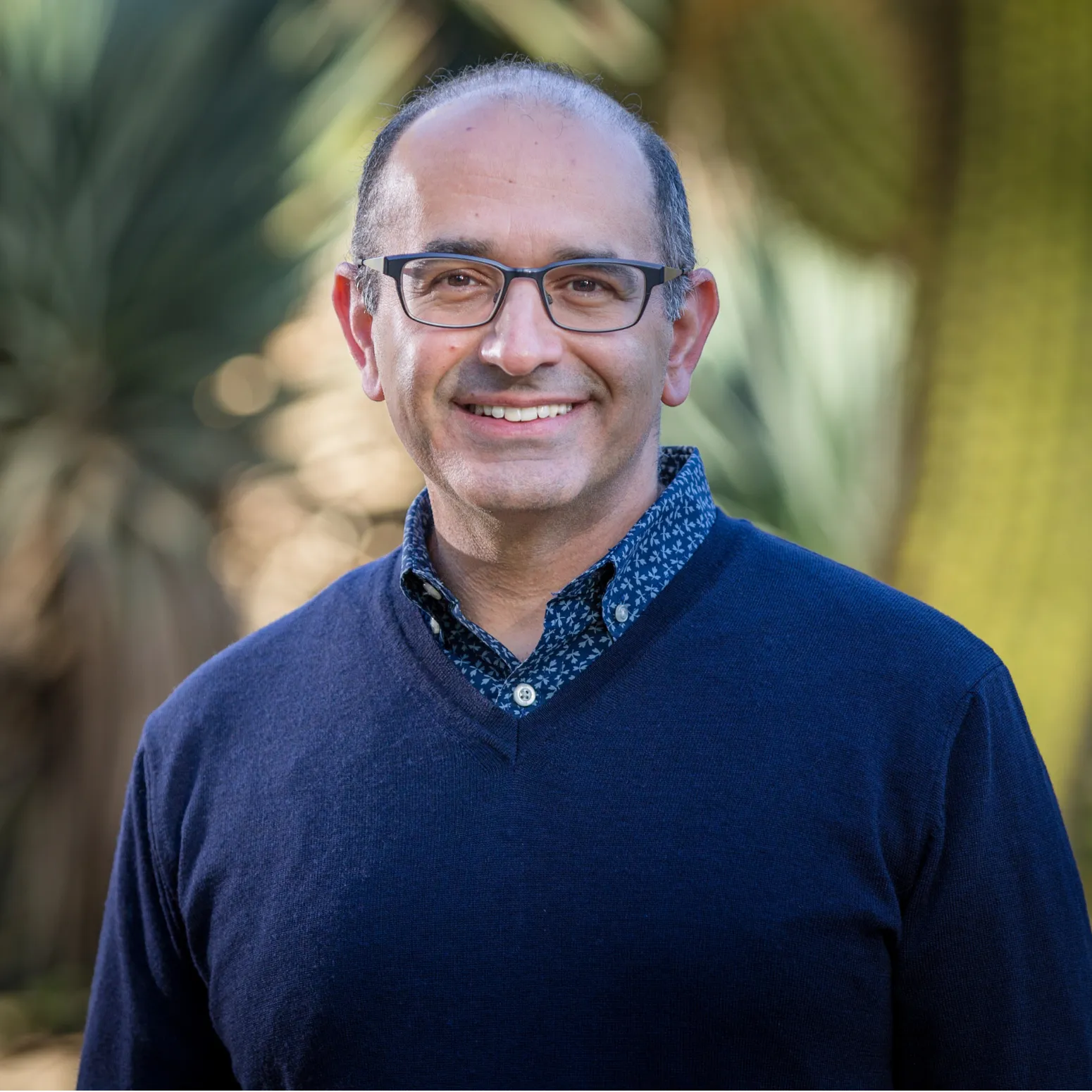 A portrait photograph of Professor Zoubin Ghahramani
