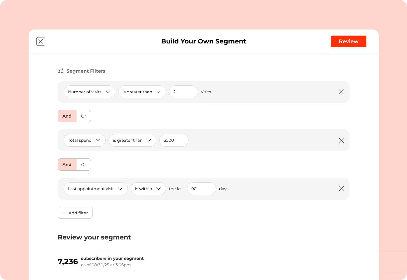 Porter tattoo customer segmentation