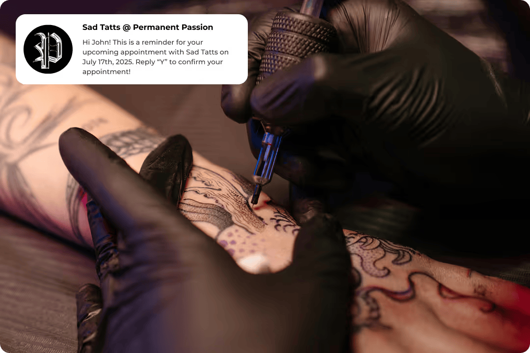 Porter automated tattoo booking reminders