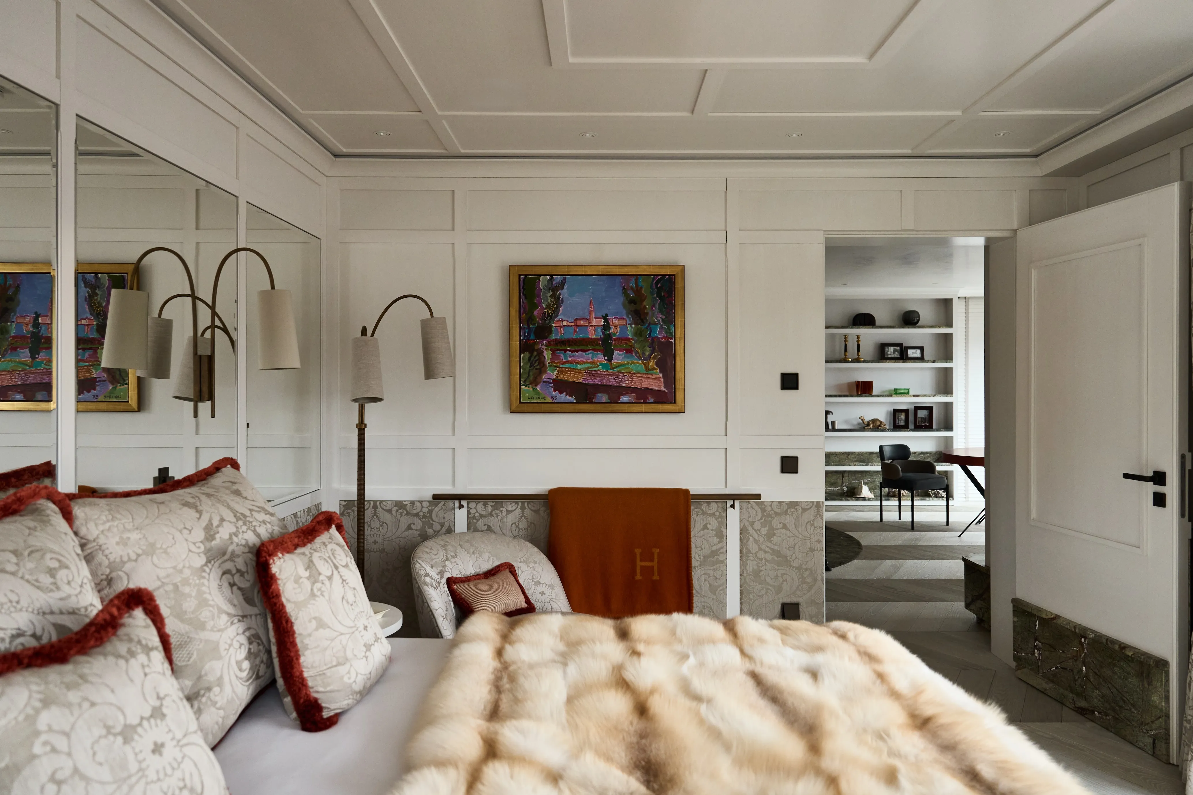 Katharina Kamm Schlafzimmer der Luxusvilla am Tegernsee