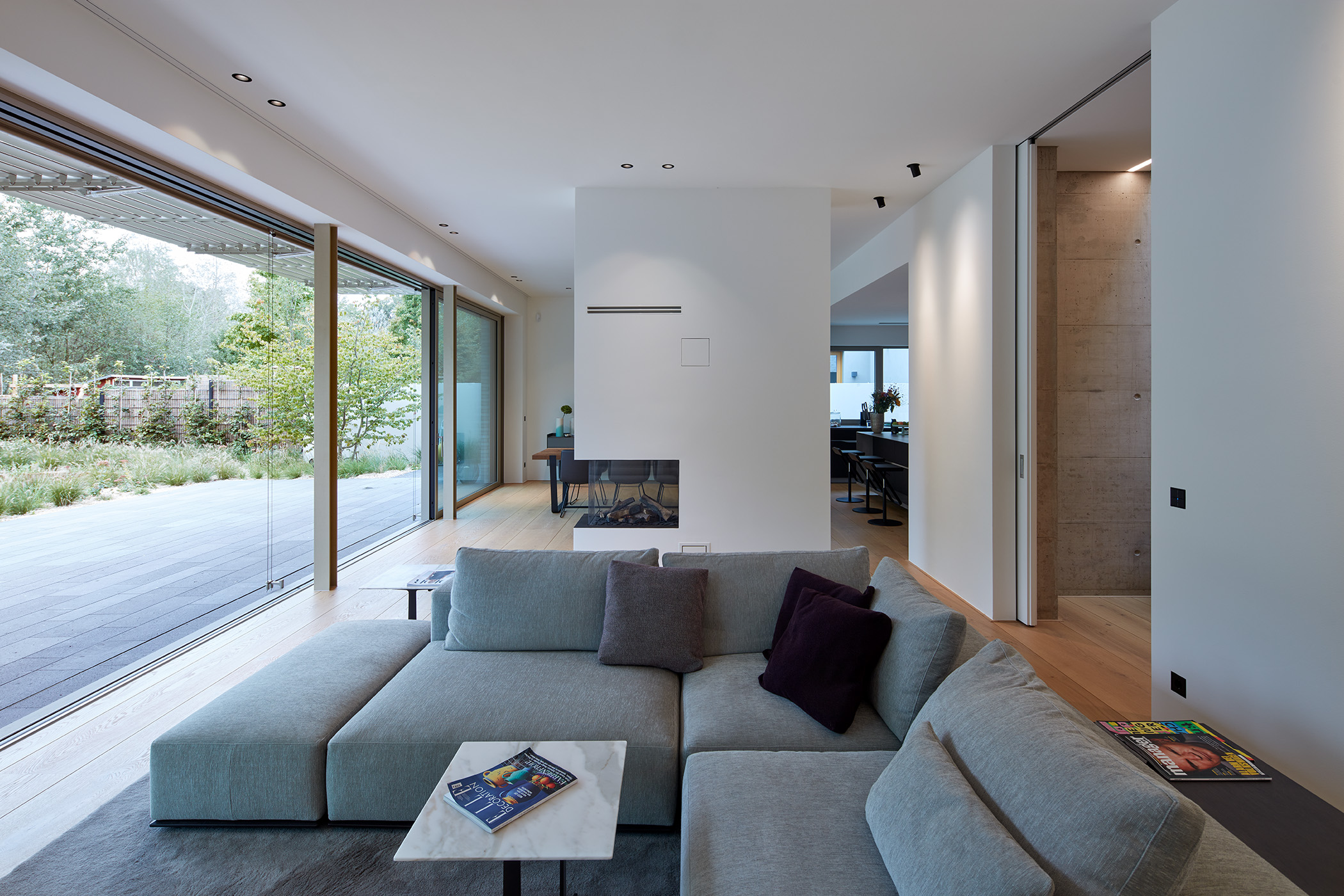 Georg Döring Architekten Wohnzimmer im Haus in Langenfeld