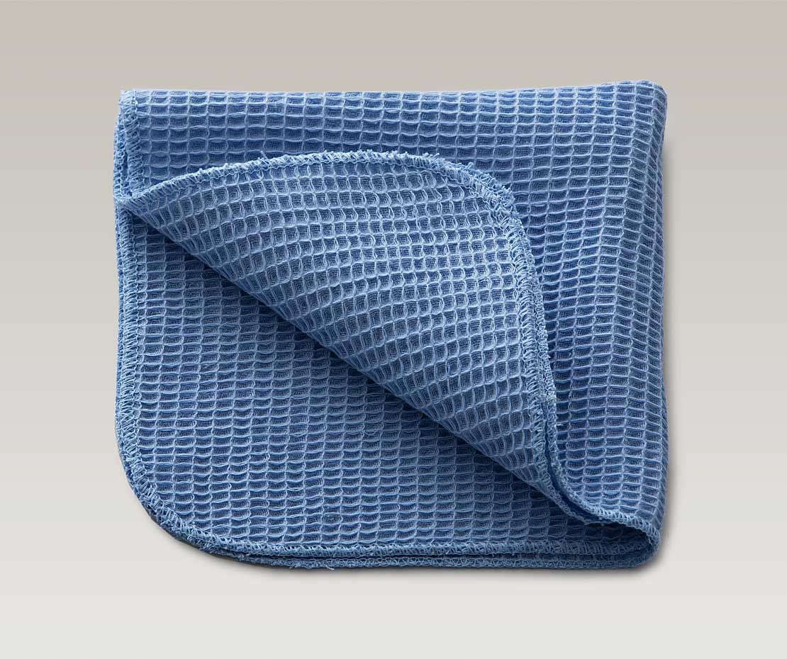 Abwaschlappen Waffelstruktur 40x40 blau