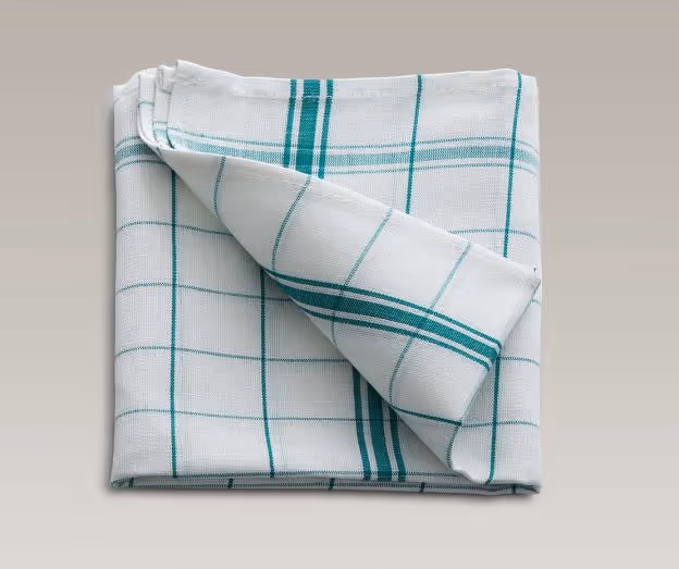 Torchon à verres et vaisselle 50x90 vert