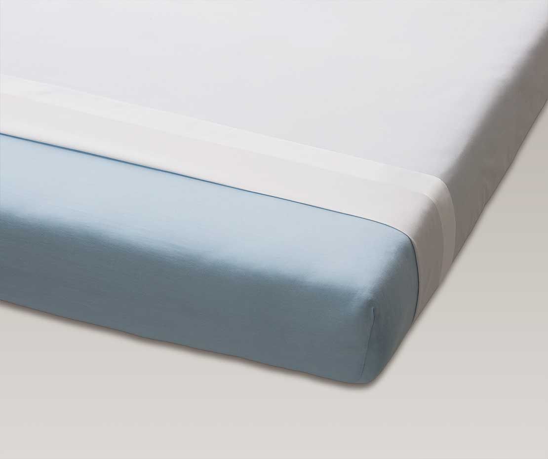 Leintuch Percale 280x310 weiss