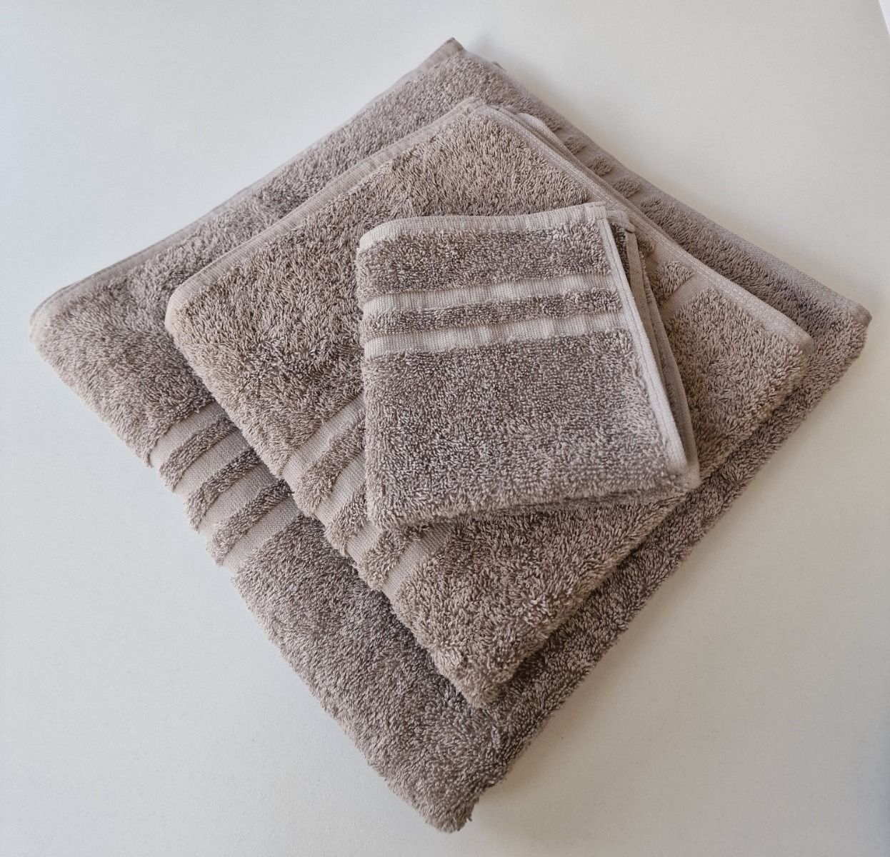 Badetuch 100x150 taupe