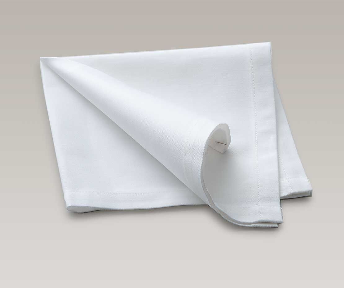 Serviette 40x40 weiss