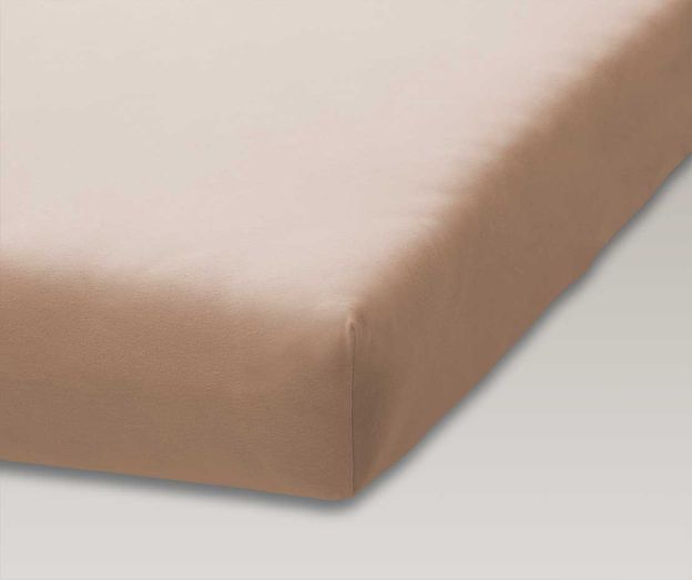 Doppeljersey Fixleintuch 140x201 camel 688